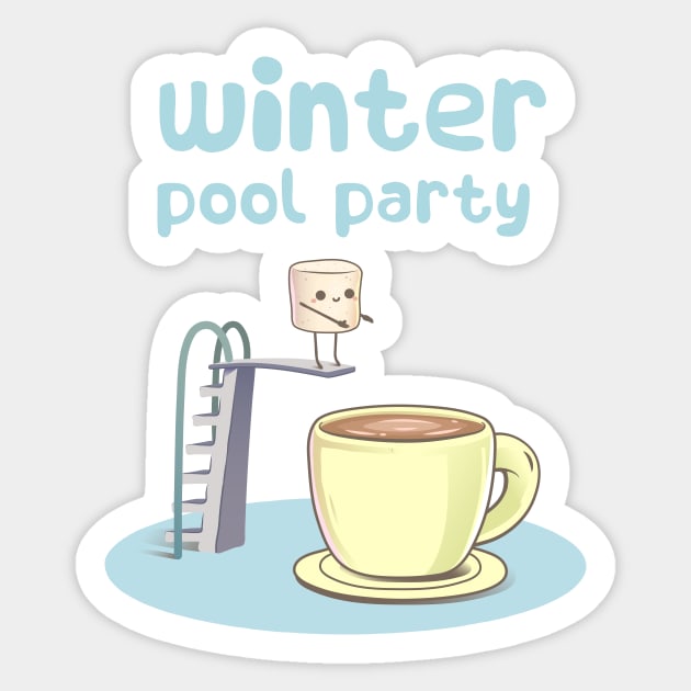 marshmallow and hot chocolate Sticker by walterorlandi